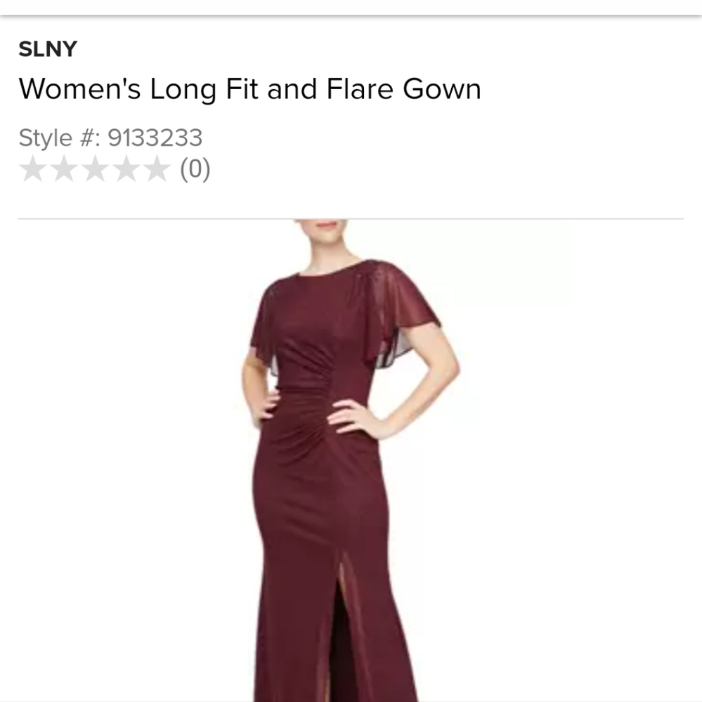 SLNY women's fit and flare gown size 18